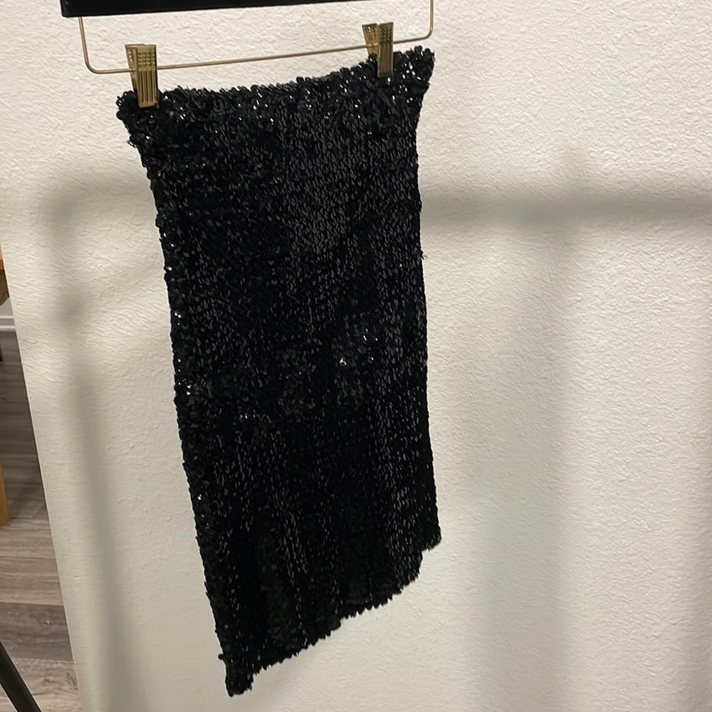 80s sequin tube skirt/dress - Picture 2 of 5
